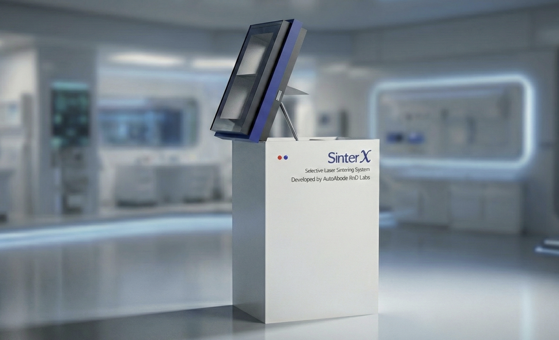 SinterX SLS 3D Printer - Industrial selective laser sintering system by AutoAbode RnD Labs